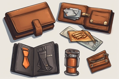 Groomsmen wallet clipart _ vector_ sticker_ art_ t - shirt_ design, ultra - detailed, hyper - realistic, Unreal Engine, Cinematic, 16k, hyperréalisme