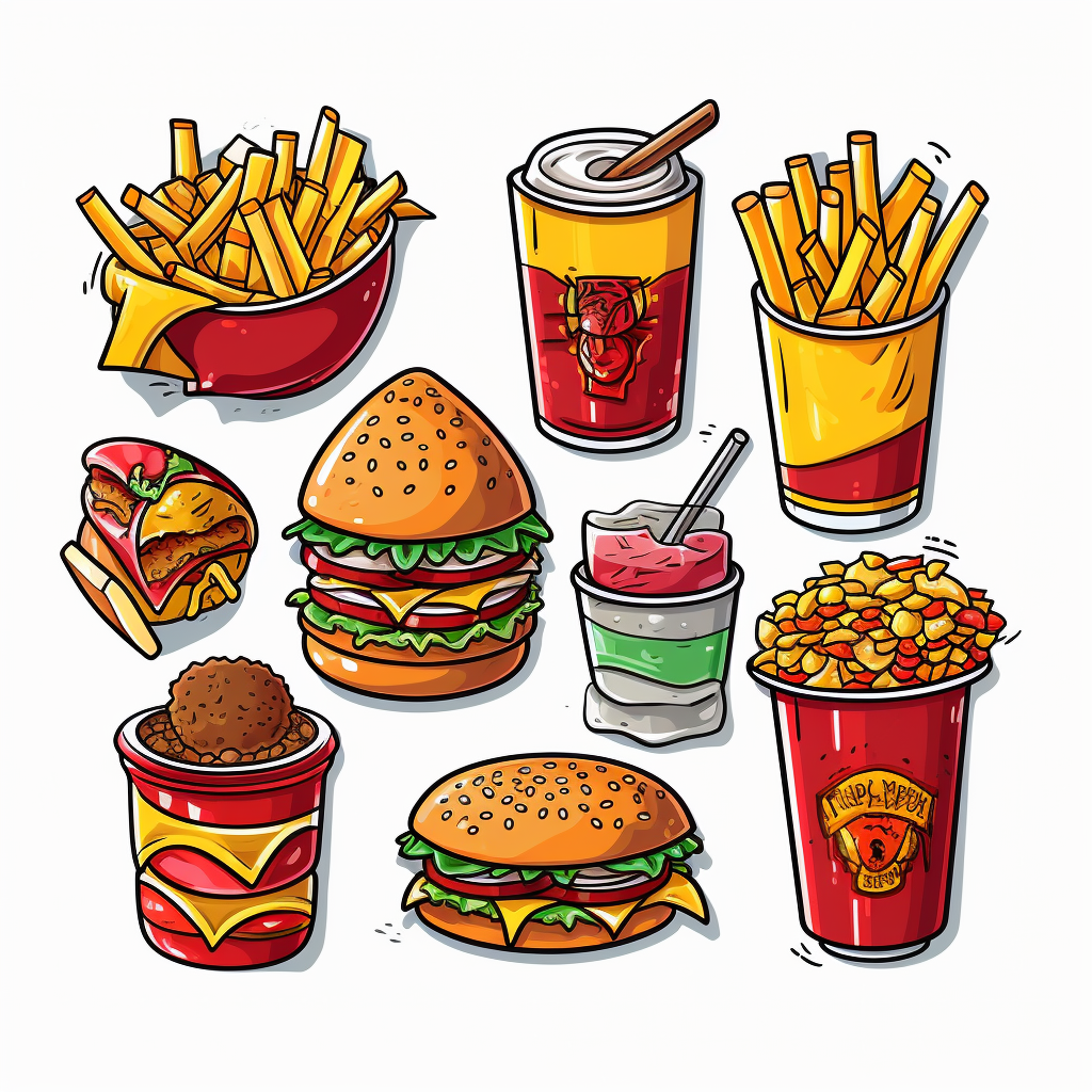 fast food clipart