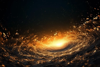 golden light swirling across dark background photoshop clip arts & vectors 24, in the style of abstract landscape, light-filled compositions, janek sedlar, pointillist: tiny dots, explosive and chaotic, 3840x2160, photo taken with nikon d750
