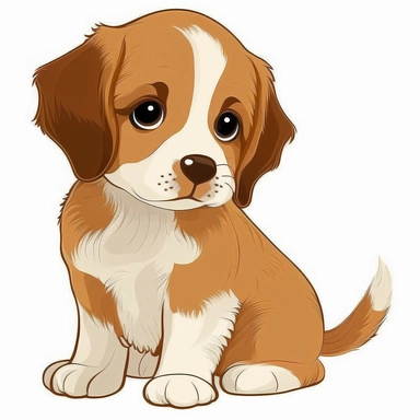 cute puppy clipart