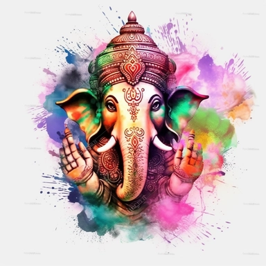 indian, god clipart, ganesha clipart, spray paint art, blank background