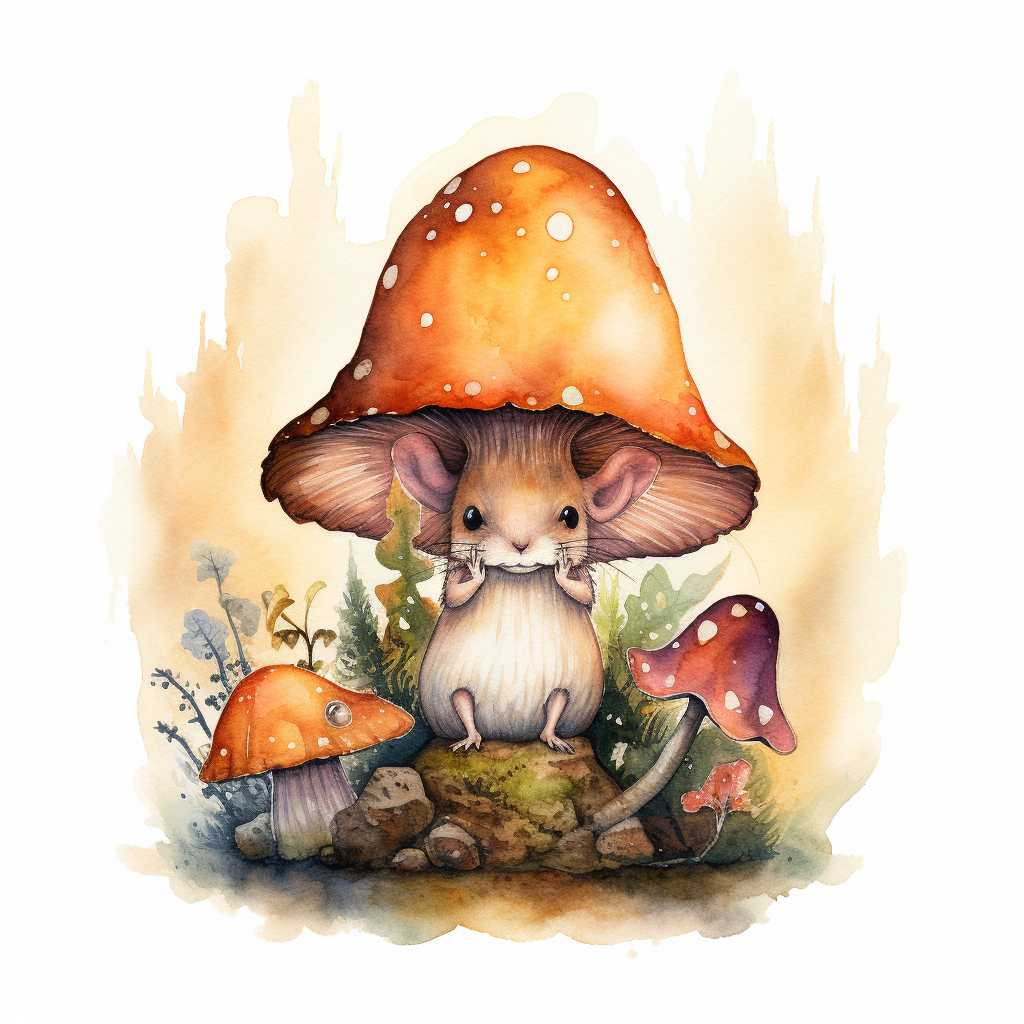 mushroom home cliparts