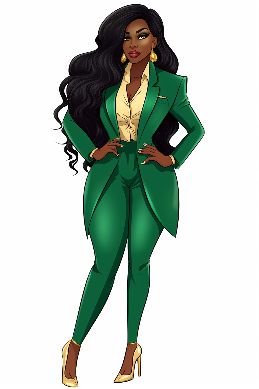 green suit cliparts