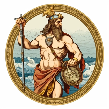 single image of vintage greek mythology clipart