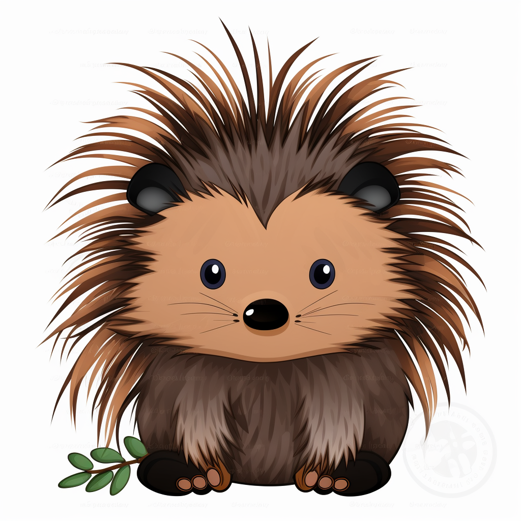 cute porcupine cliparts