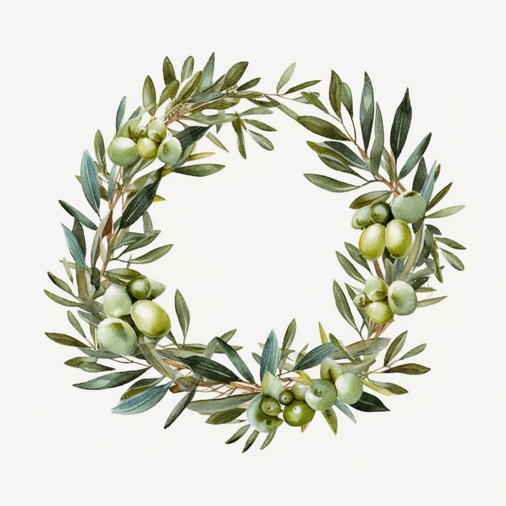 olive wreath cliparts