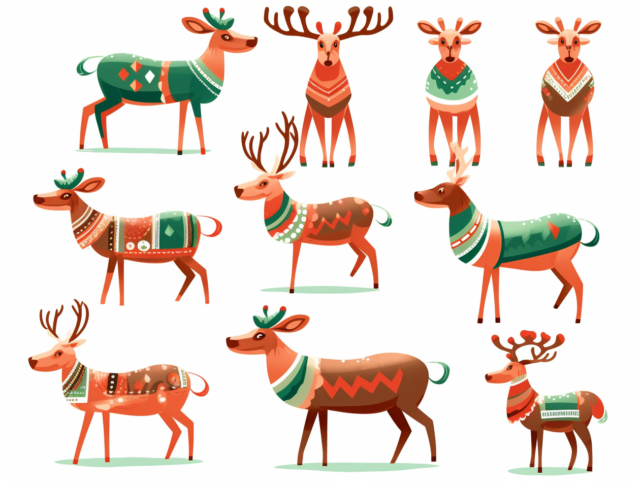 christmas cliparts reindeer