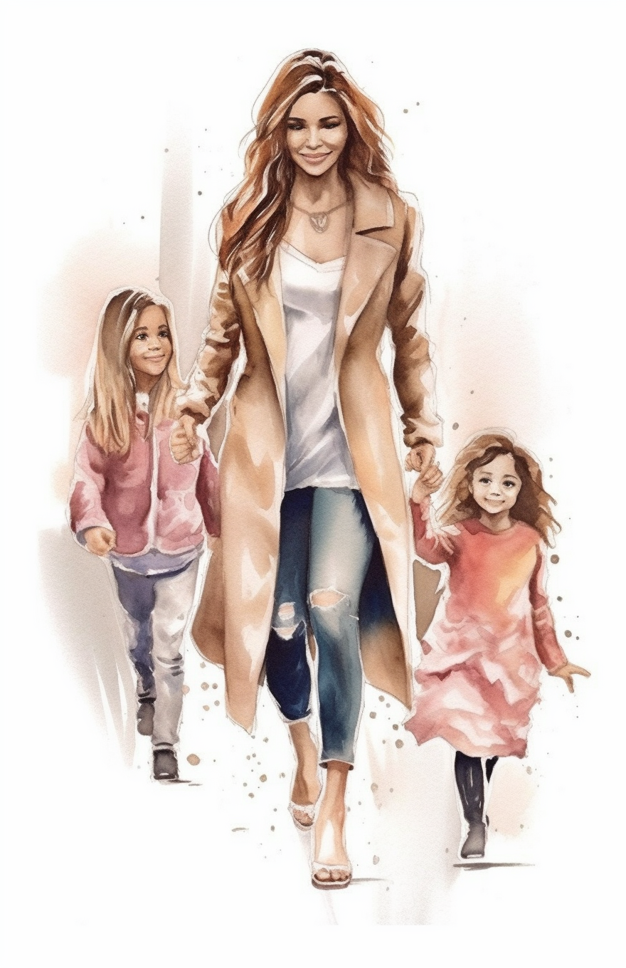 children holding hands clipart