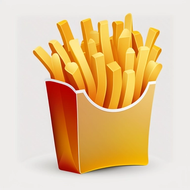 french fries clipart icon clipart transparent background white bread bright