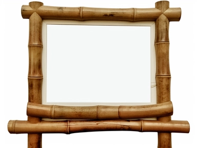 a large extremely detailed blank bamboo frame sign, crystal clear foreground, dadaist collage,clipart, white background, Extremely detailed, close up, HDR, high resolution, photo realistic, hyper realistic, 8K