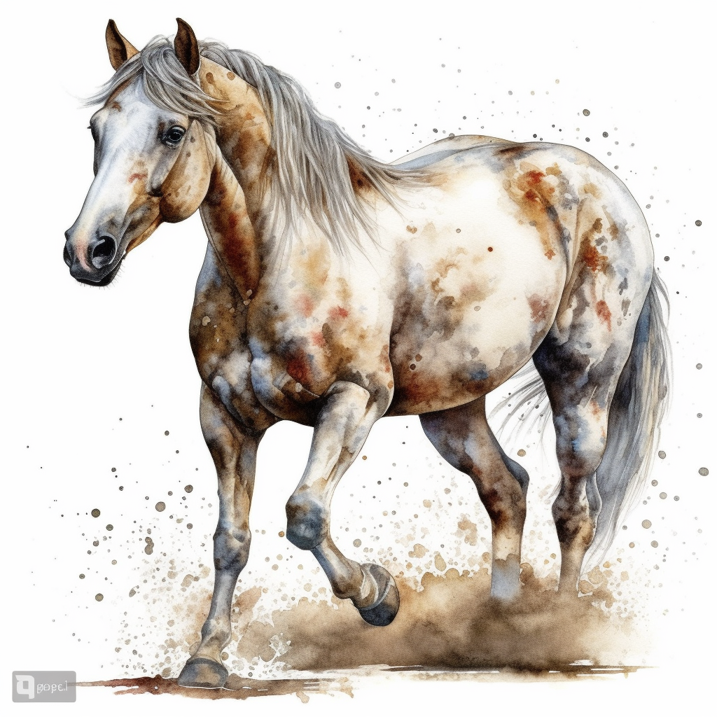 mustang horse clipart