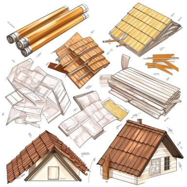 clipart collection of a set of four Roofing materials ,highly detailed, crisp sharp lines , istock, clip-art, ,, 2070s, steel, , how-to, , harmony of, marker”, , 4, instrument, ultimate, 5, movies, three - dimensional , high quality vector svg white background , organised in rows spaces gap orderly