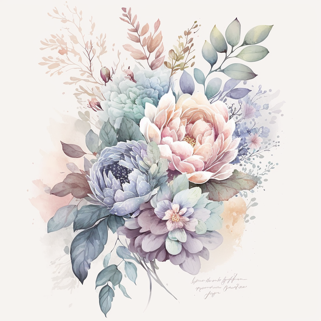 navy floral cliparts