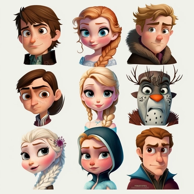 Frozen Clipart All characters