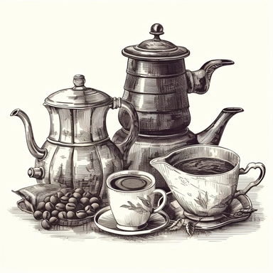espresso coffee clipart vintage