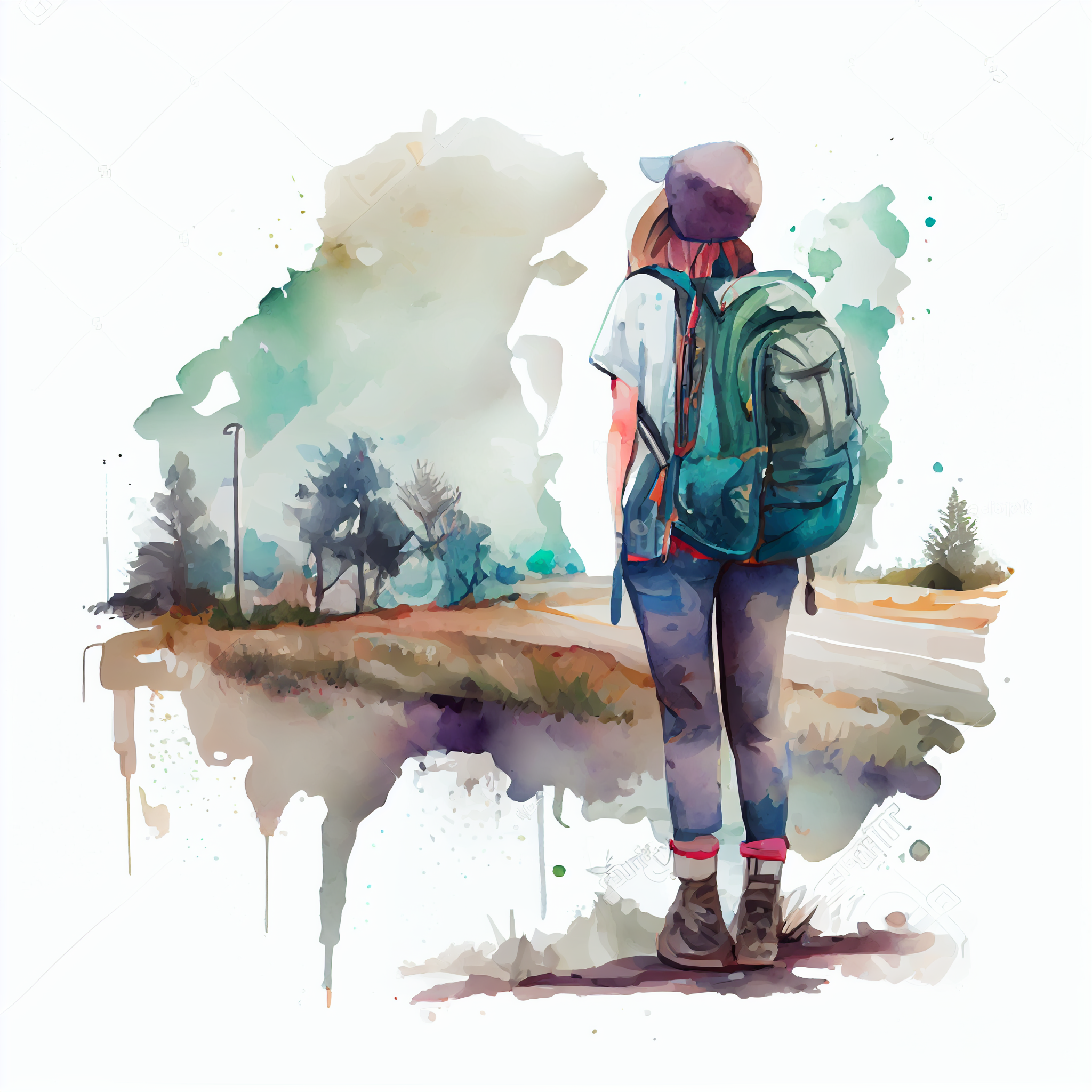 girls camp clipart