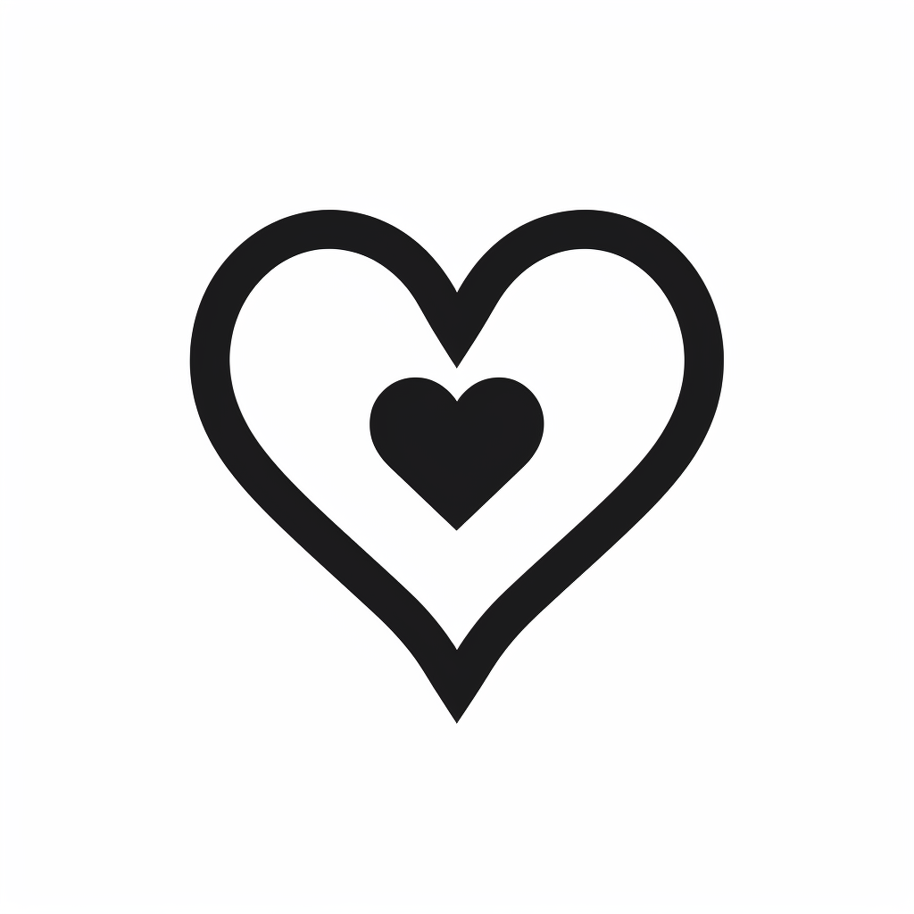 heart silhouette cliparts
