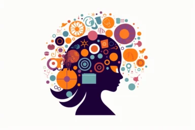 Mental Health Clipart, 8K, white background, spaced out