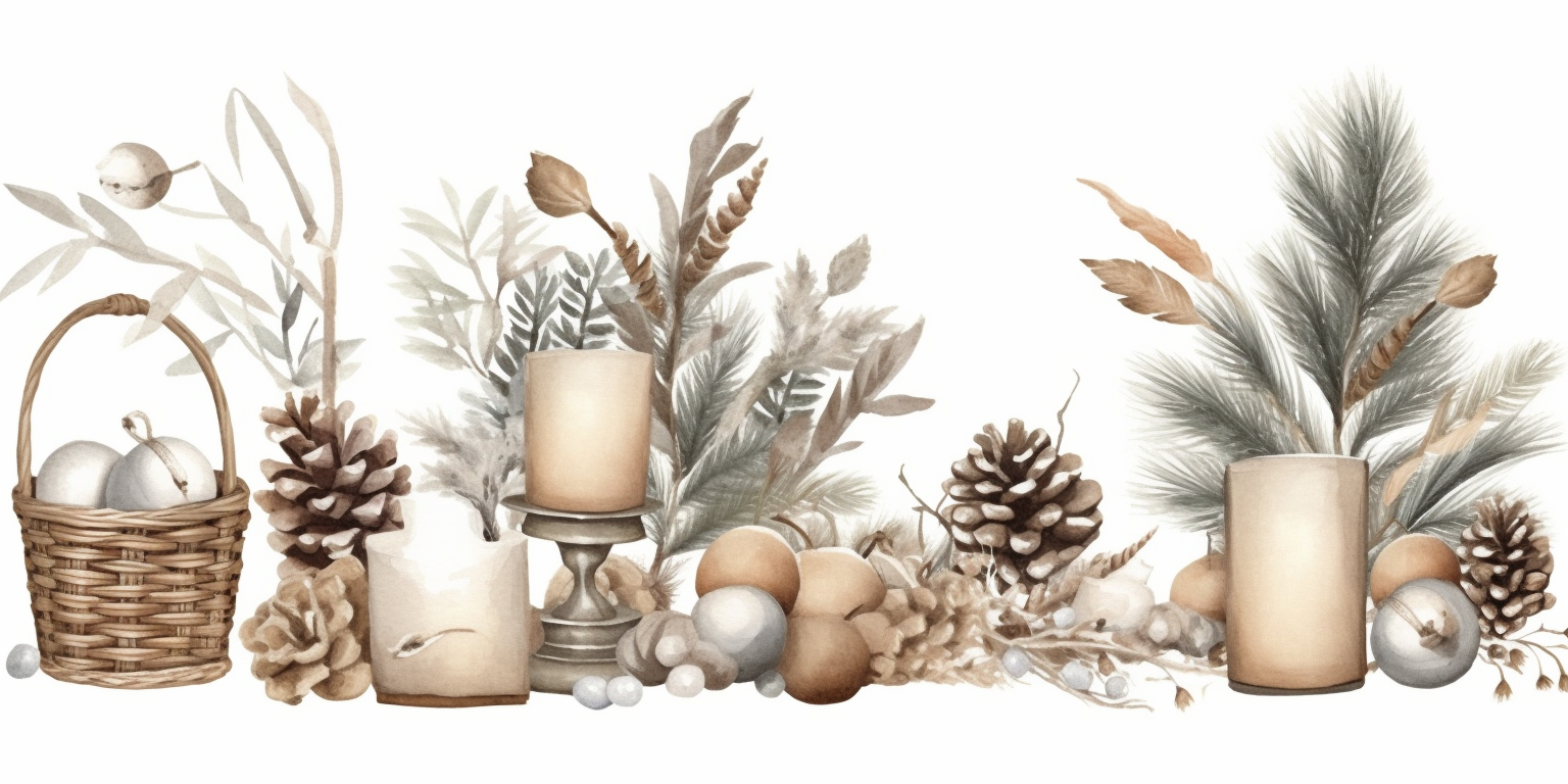 christmas candles clipart