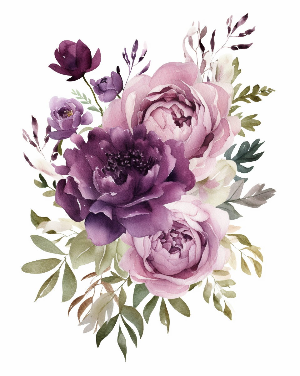 dark floral cliparts