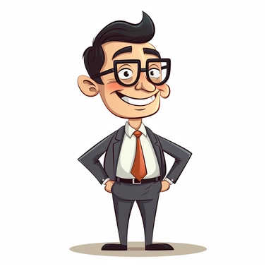 happy cute Tax Consultant face, cartoon, clipart, mascot, isolated on white background