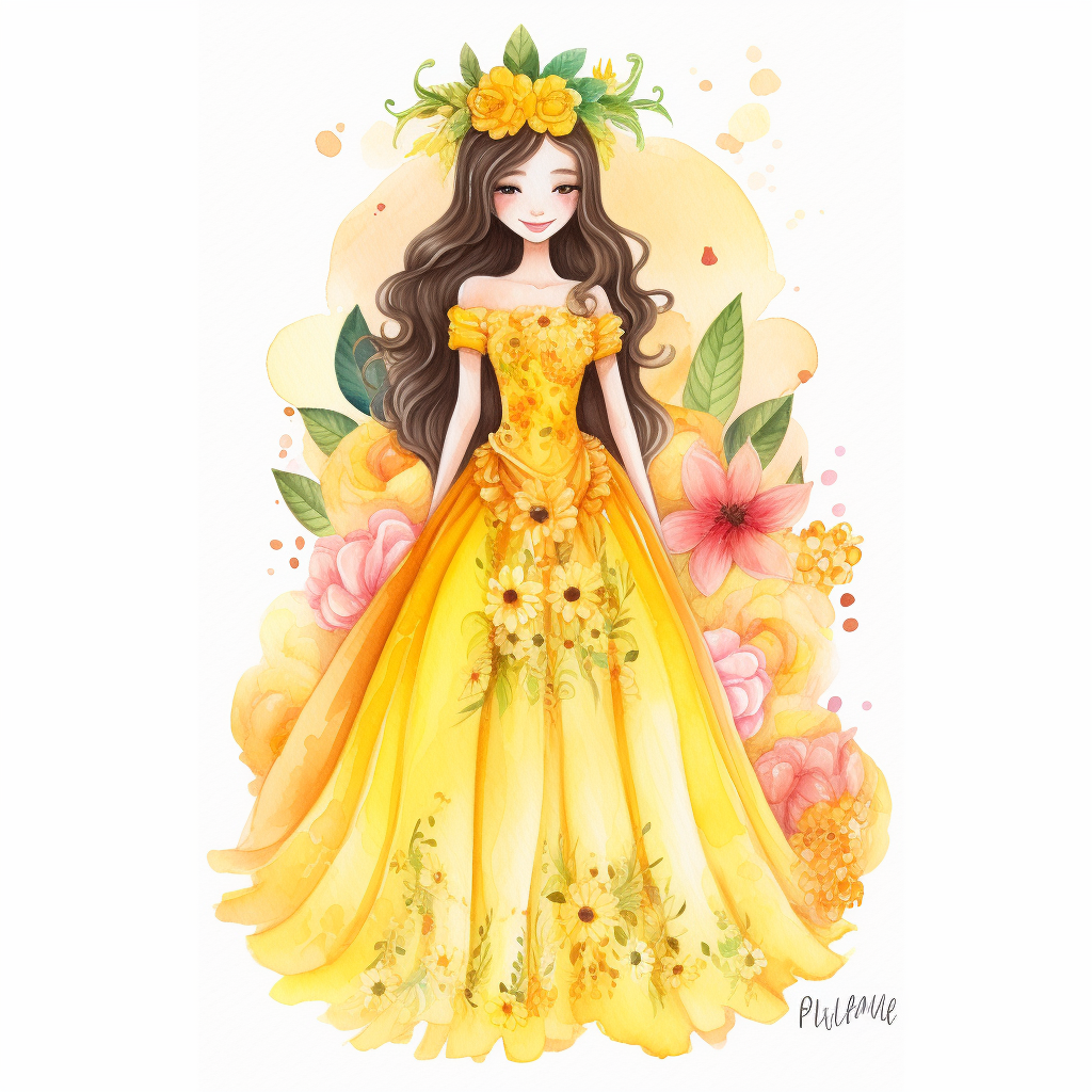 large princess cliparts