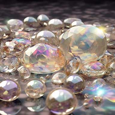 Generate a clipart toned down lens flare lighting luxury festive big glass snow covered fruits snowflake frozen winter crystal leaves fruits holographic iridescent prism plastic glitter roughly golden bokeh colorfull blurred abstract sparkle shiny aesthetic. truly timeless elegance premium luxury AAA+ opal adularescence incorporating precious gemstone gold druzy treasure delightful expensive big very clearly baroque pearl luster organic forms gold plated fresh water pearls ornate seamless patter