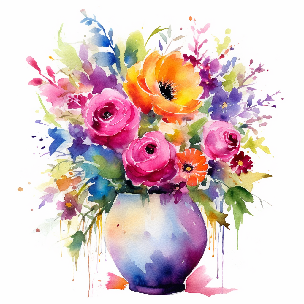 flower vase cliparts