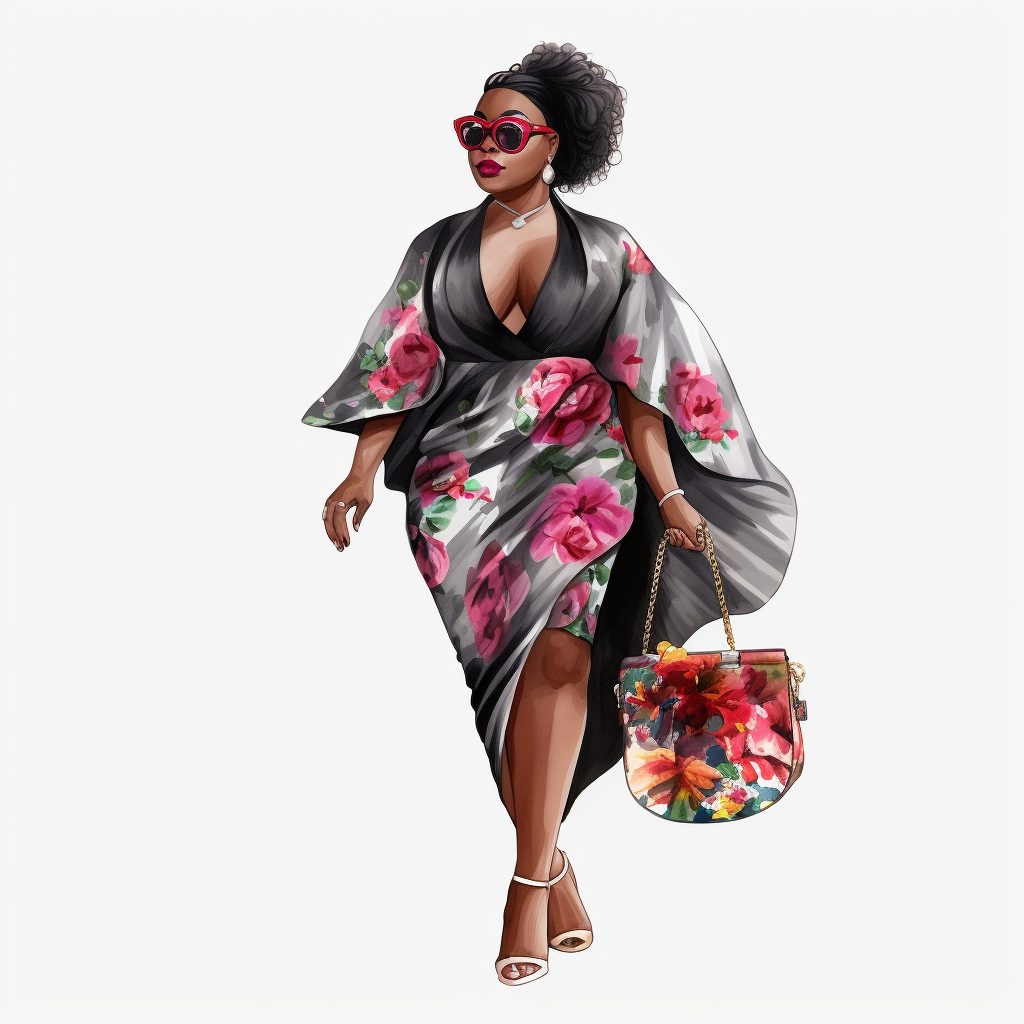 fat lady clipart