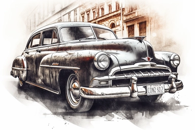havana+cuba , highly detailed, isolated on white, clipart,