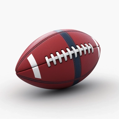 3d clipart of a football with no background