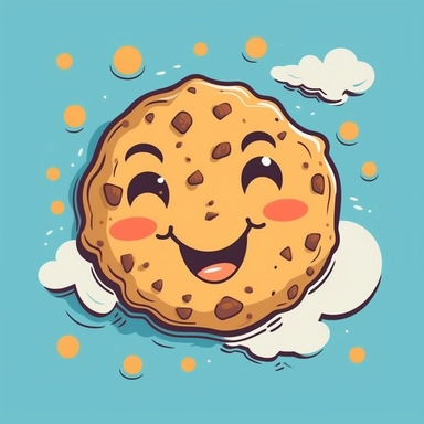 isolated flat clipart on a white background of a cute Christmas themed happy cartoon face cookie tshirt design graphic, in the style of daniel f. gerhartz, transcendent, nikon d850, art of burma, captures the essence of nature, in the style of organic forms and patterns, expansive skies, hyper-detailed illustrations, i can't believe how beautiful this is, lively colors