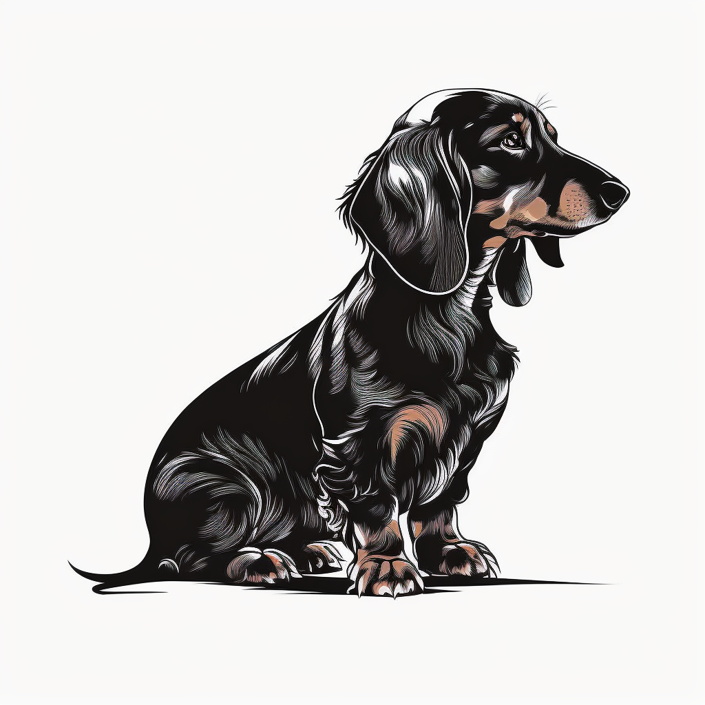 black dachshund cliparts