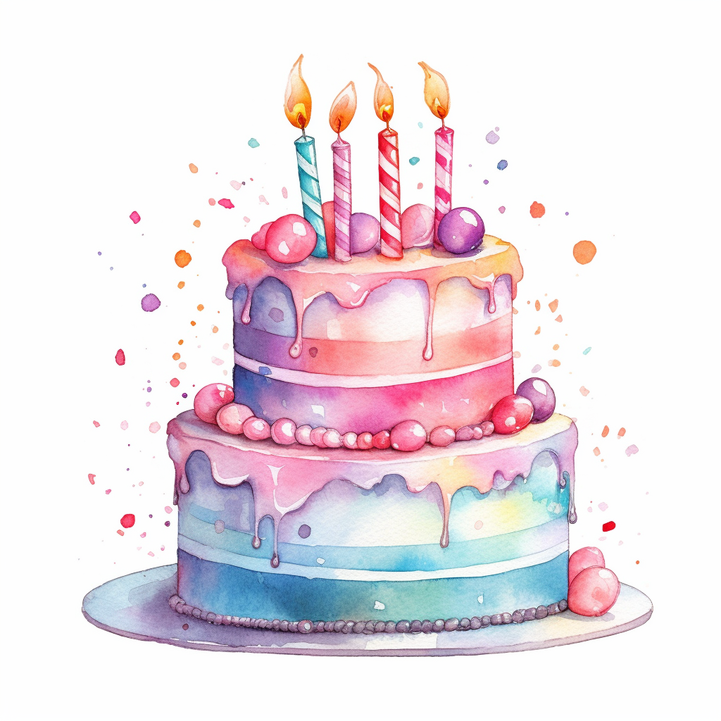 happy birthday cake clipart