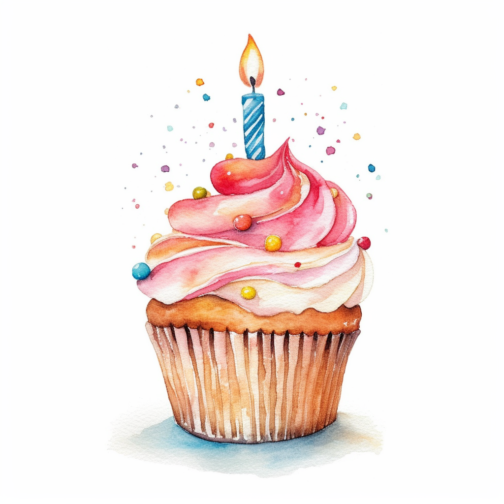 cupcake candle cliparts