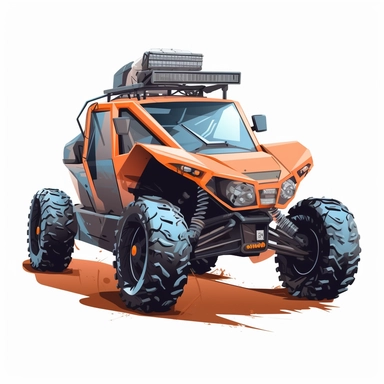 A high-tech remote control car , A miniature car that is equipped with advanced sensors and cameras, allowing it to navigate through difficult terrain and perform complex maneuvers, clipart, flat colors,vivid, png, vector, vivid, 8k, white background