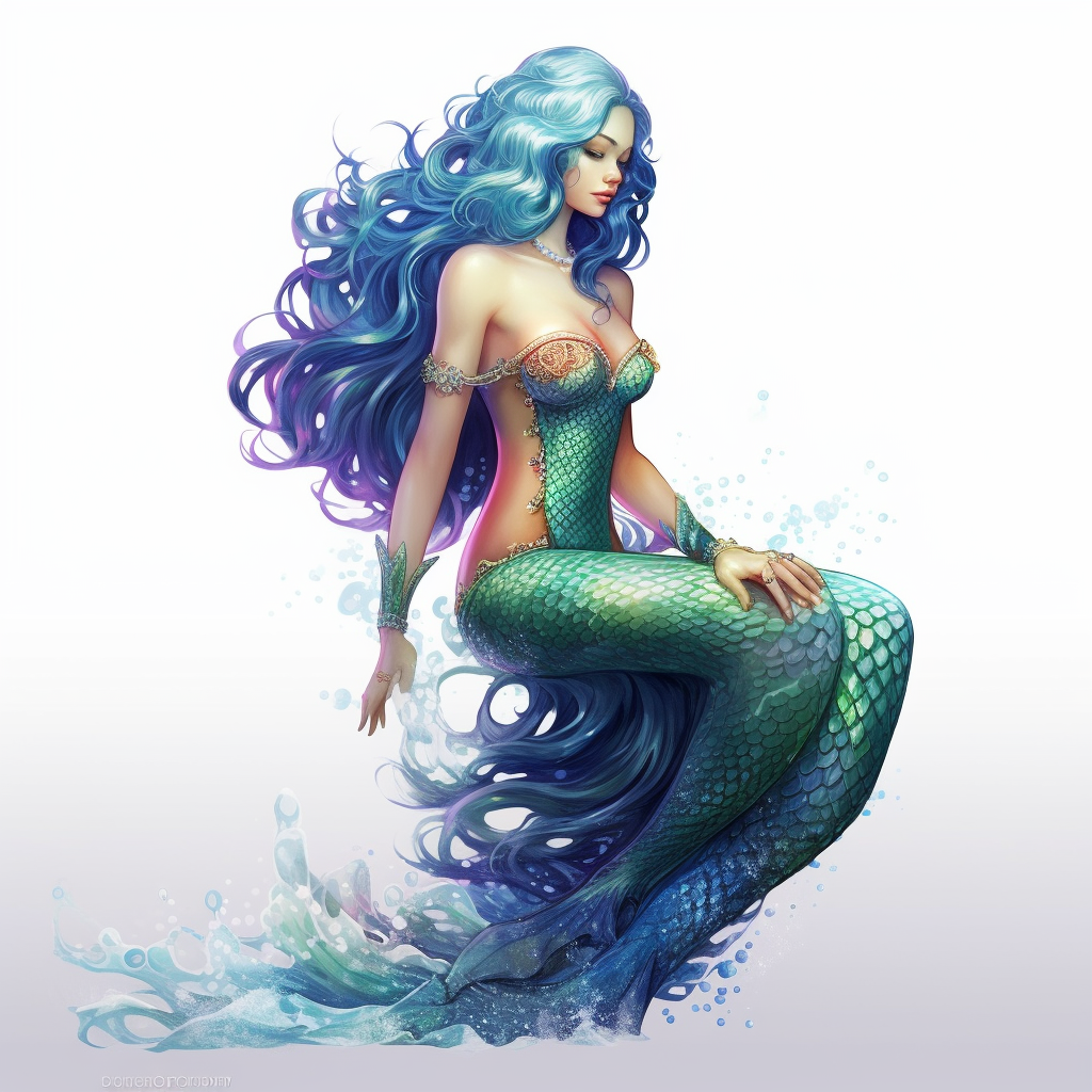 mermaid girl cliparts