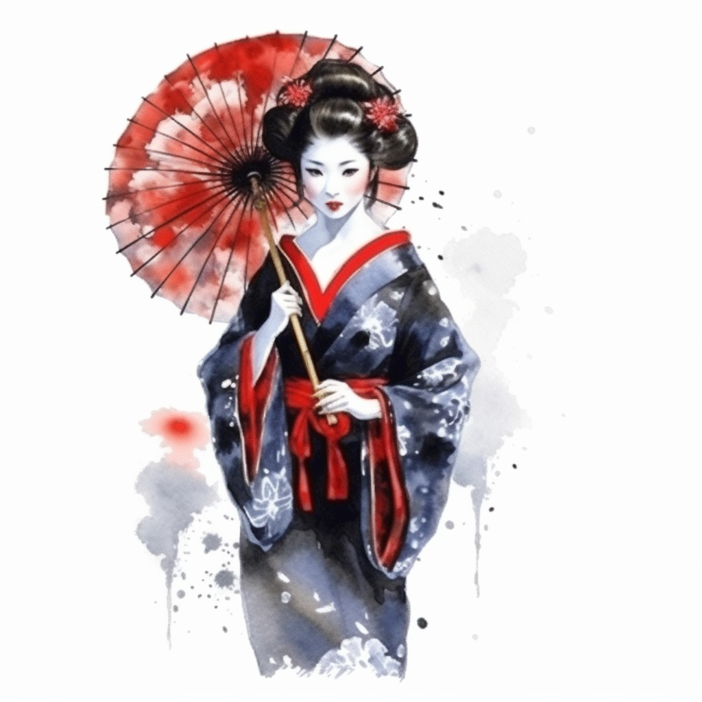 geisha cliparts