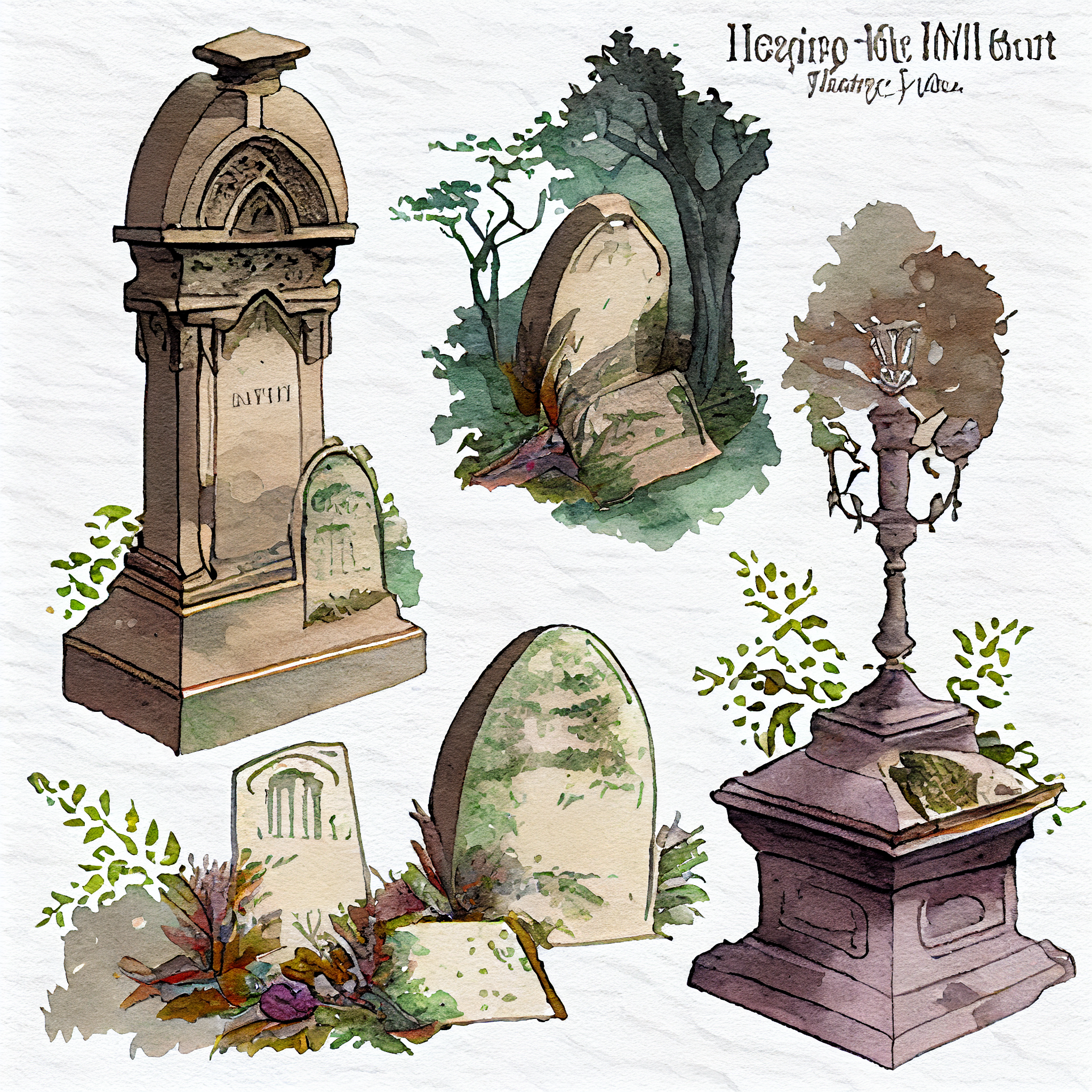 headstone cliparts