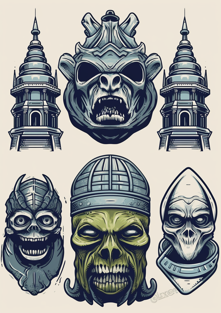gothic design cliparts