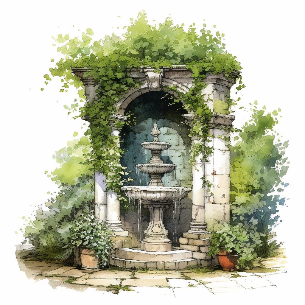 antique garden cliparts