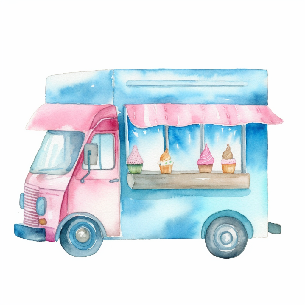 ice cream truck clipart