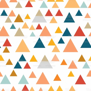 1970s retro vintage simple triangle clipart pattern, vector, white background