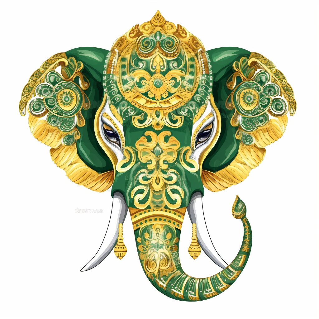 green elephant cliparts