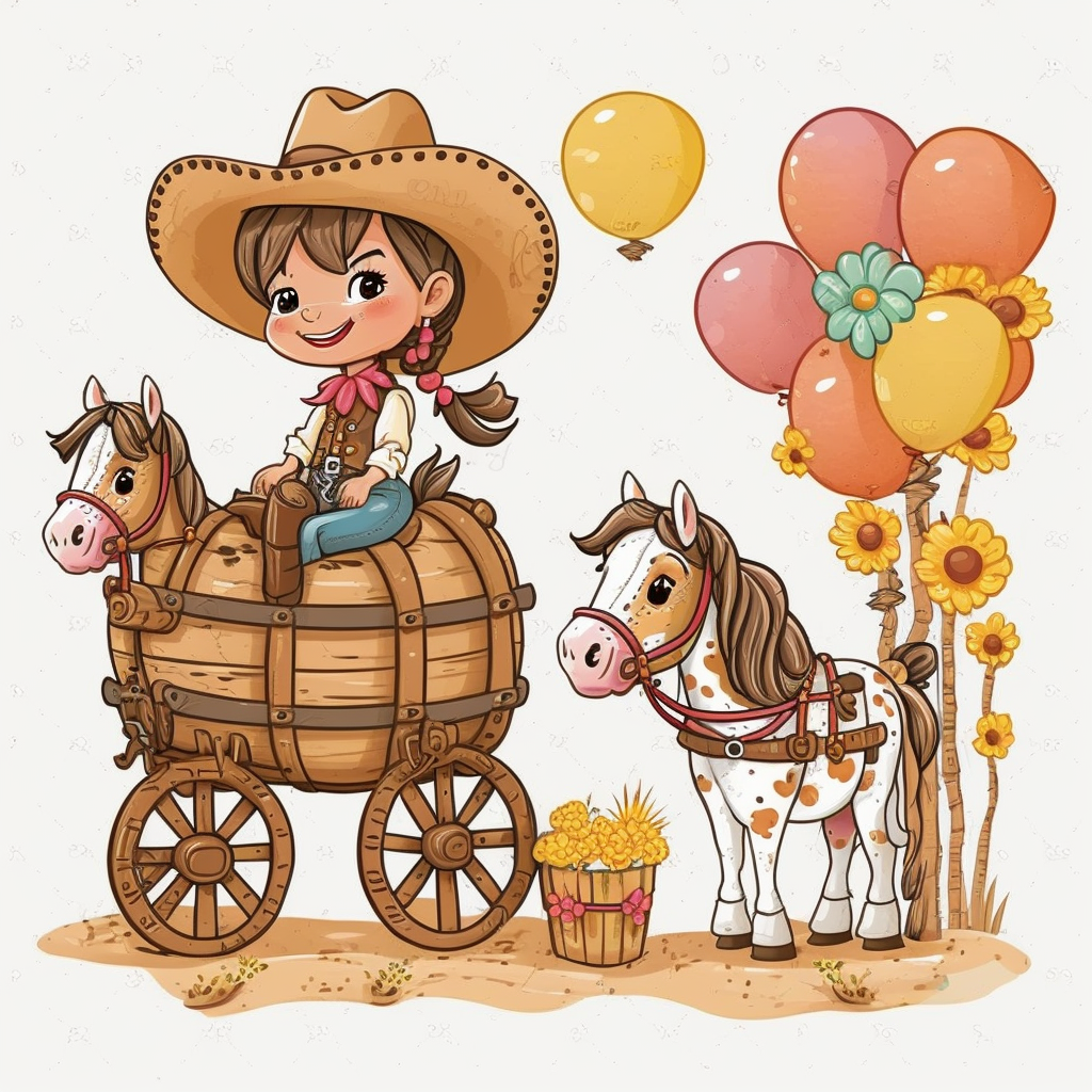 cowgirl cartoon cliparts