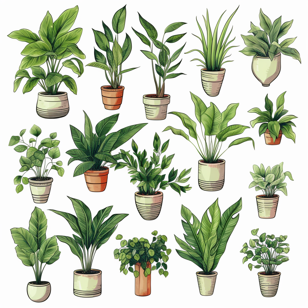 house plant cliparts