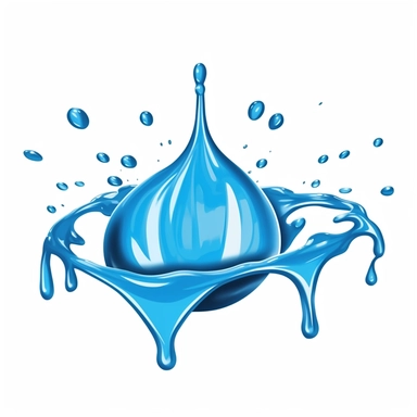 make water drip and splash clipart
