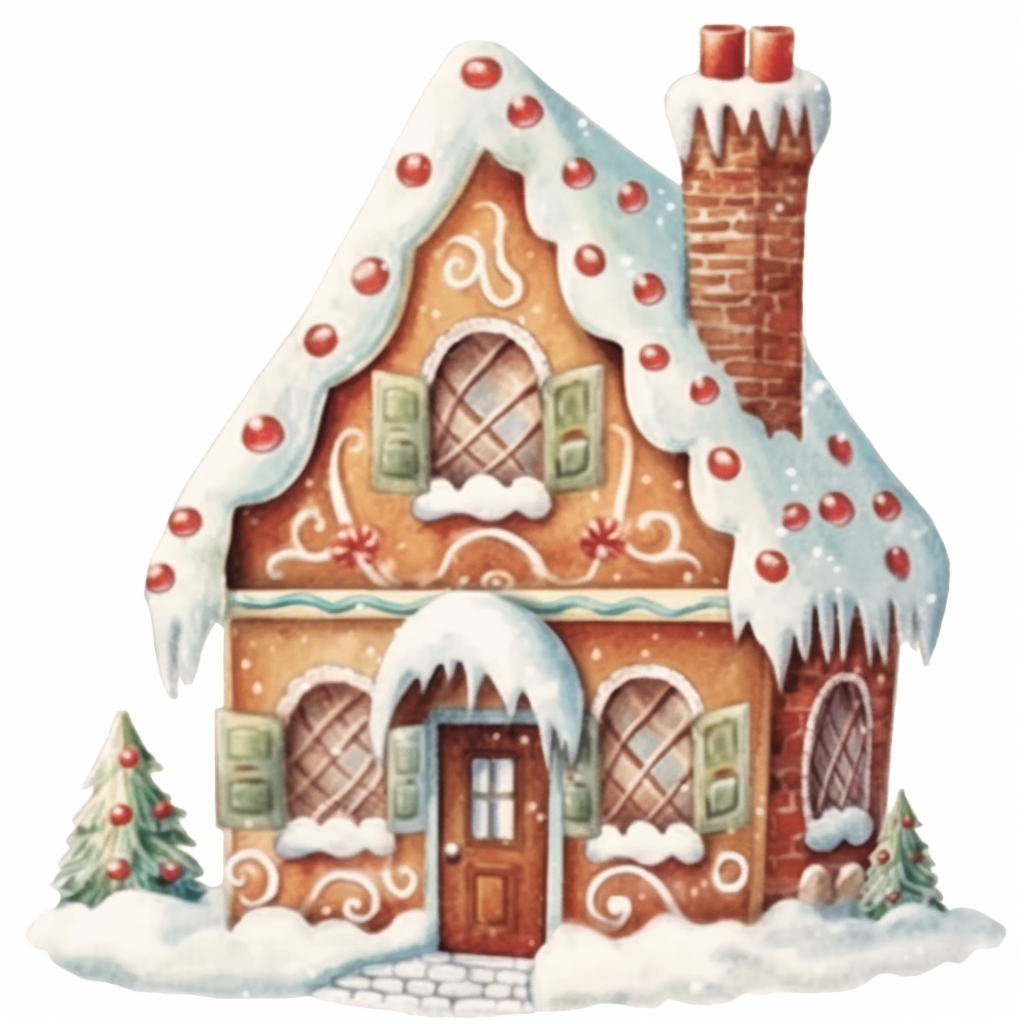 gingerbread house clipart