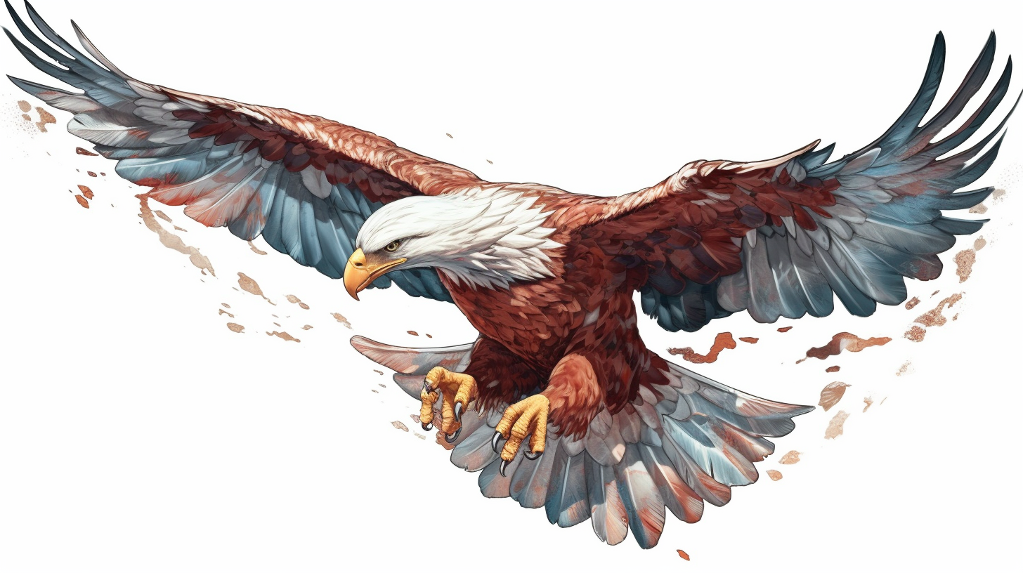 flying eagle clipart