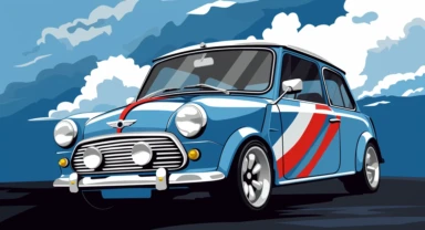 lightning mcqueen wallpaper car clipart, in the style of pixelated portraits, dark white and sky-blue, austin mini, 32k uhd, detail-oriented